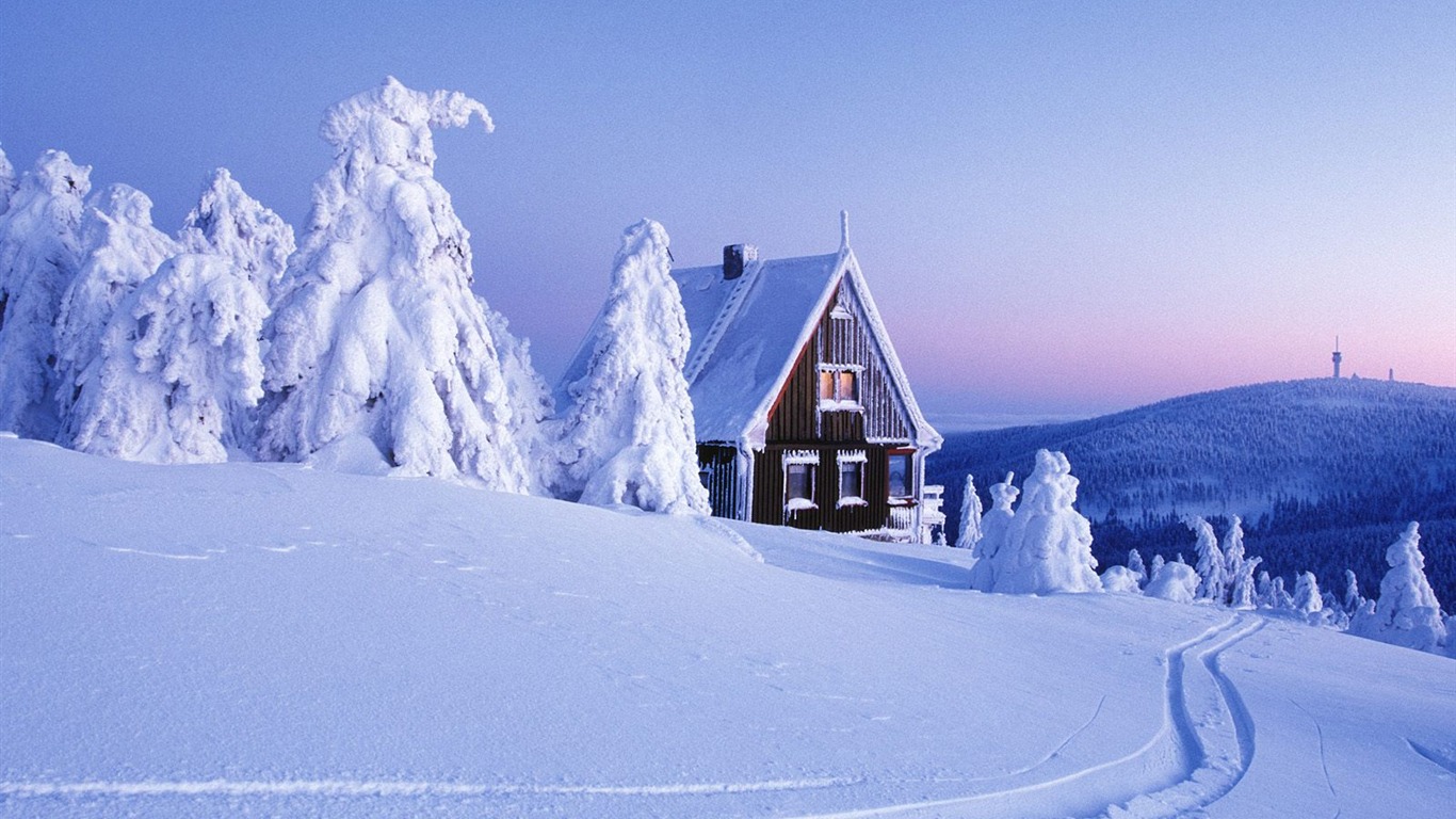 雪山雪景合集 壁纸(四)19 - 1366x768