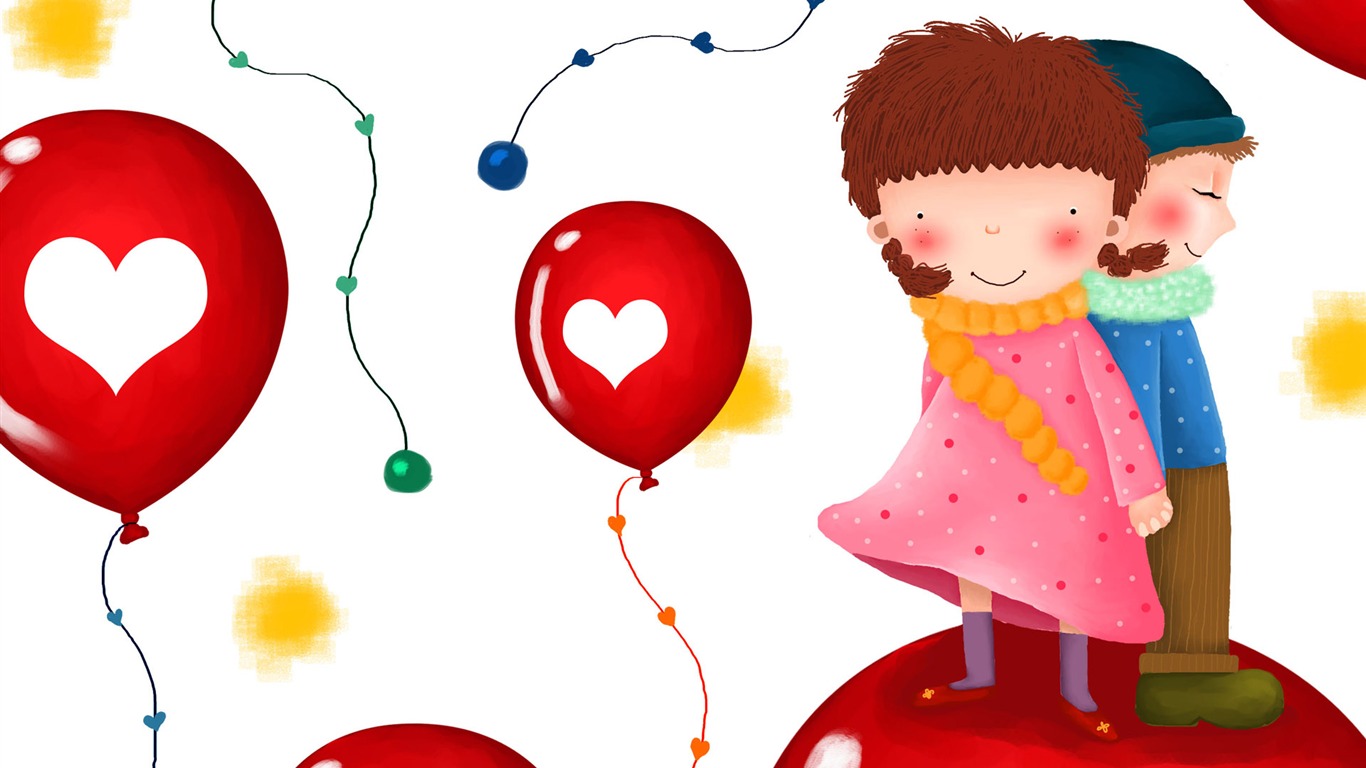 Velká karikatura tapety (2) #5 - 1366x768
