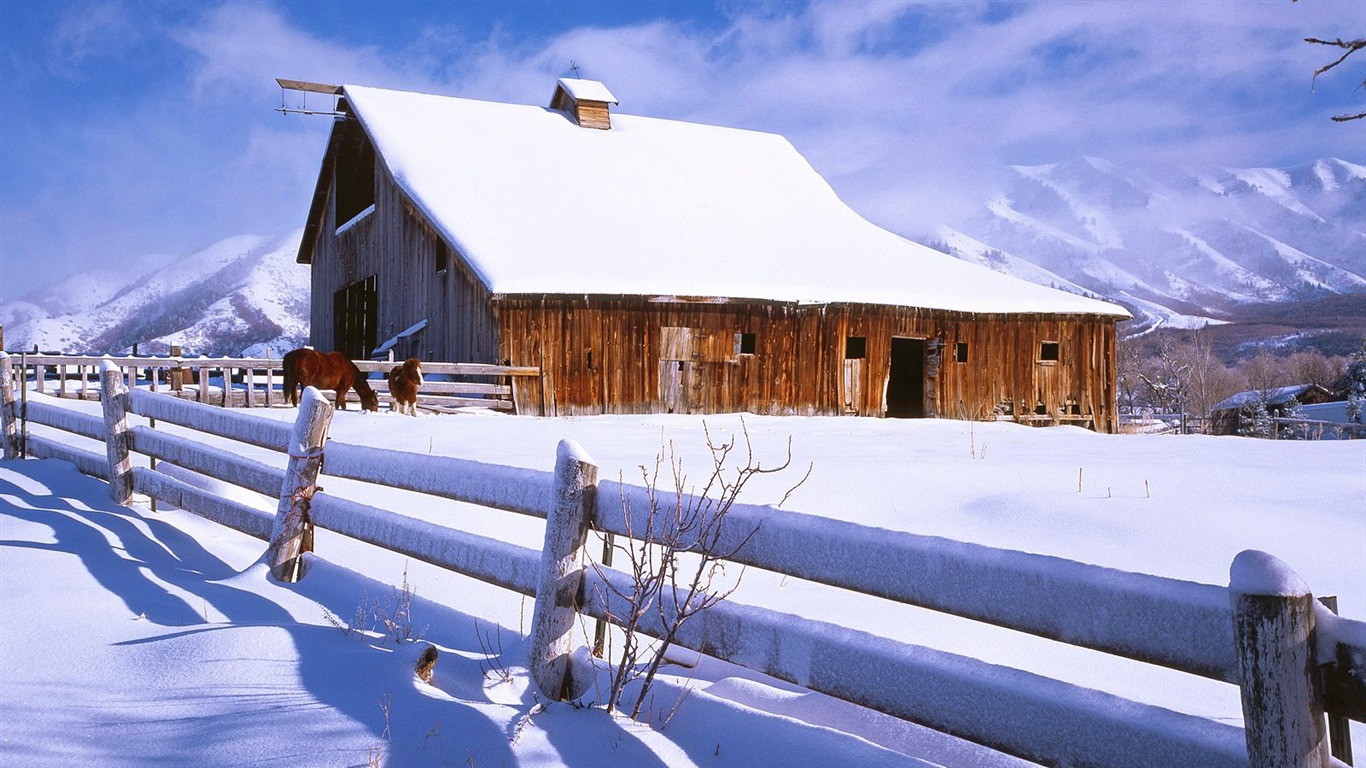 雪山雪景合集 壁纸(五)1 - 1366x768