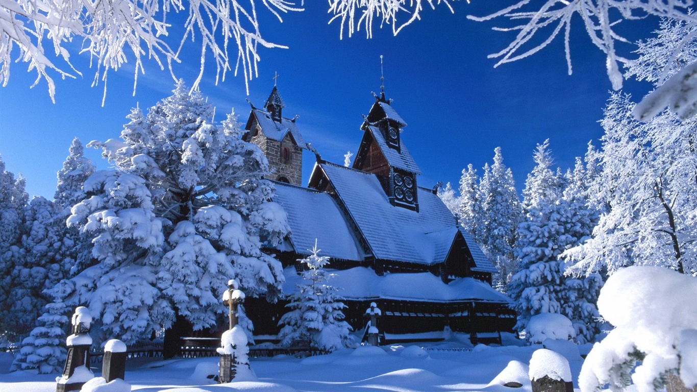 Snow wallpaper collection (5) #4 - 1366x768