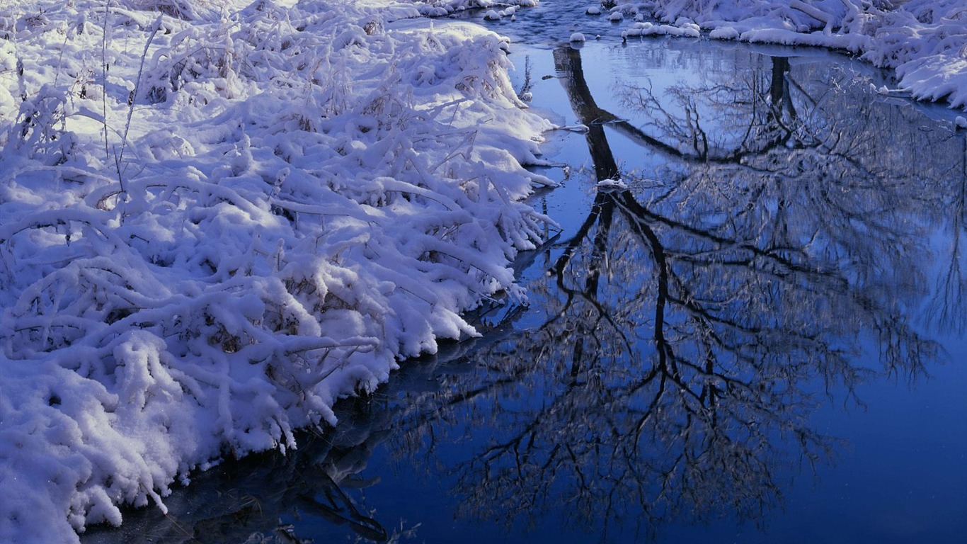 雪山雪景合集 壁纸(五)9 - 1366x768