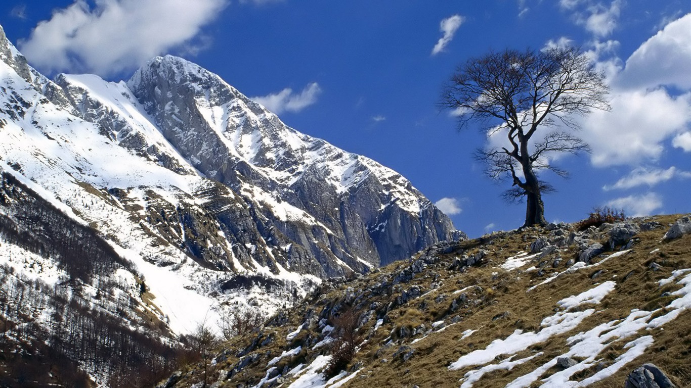 雪山雪景合集 壁纸(五)13 - 1366x768