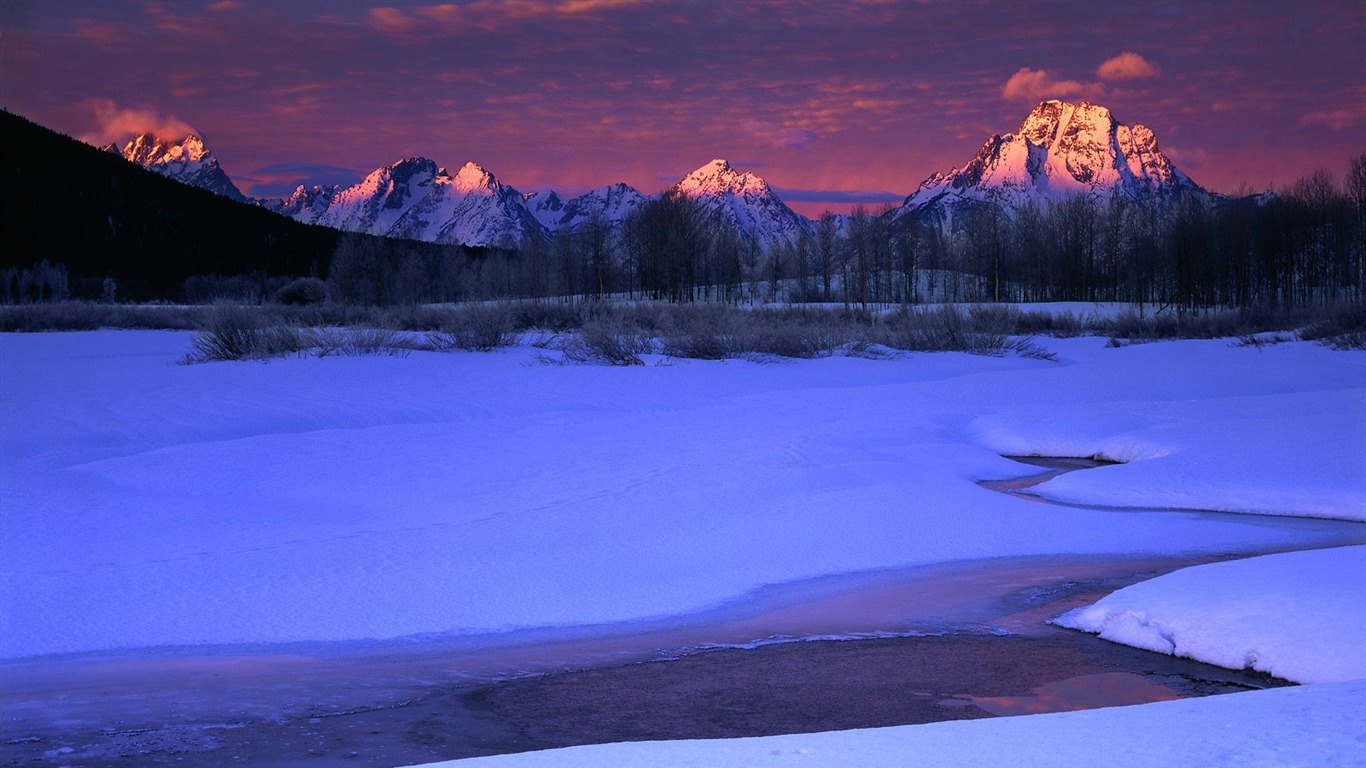 雪山雪景合集 壁纸(五)14 - 1366x768