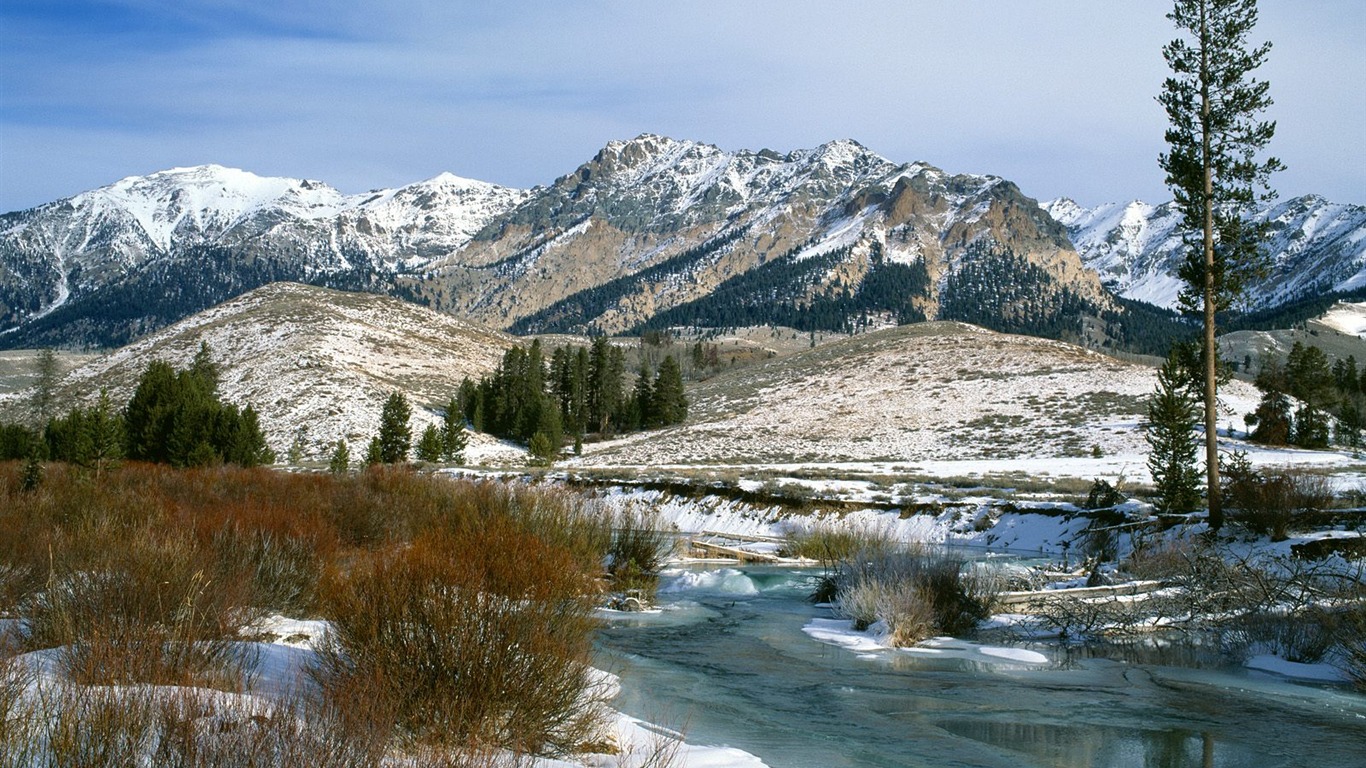 雪山雪景合集 壁纸(五)19 - 1366x768