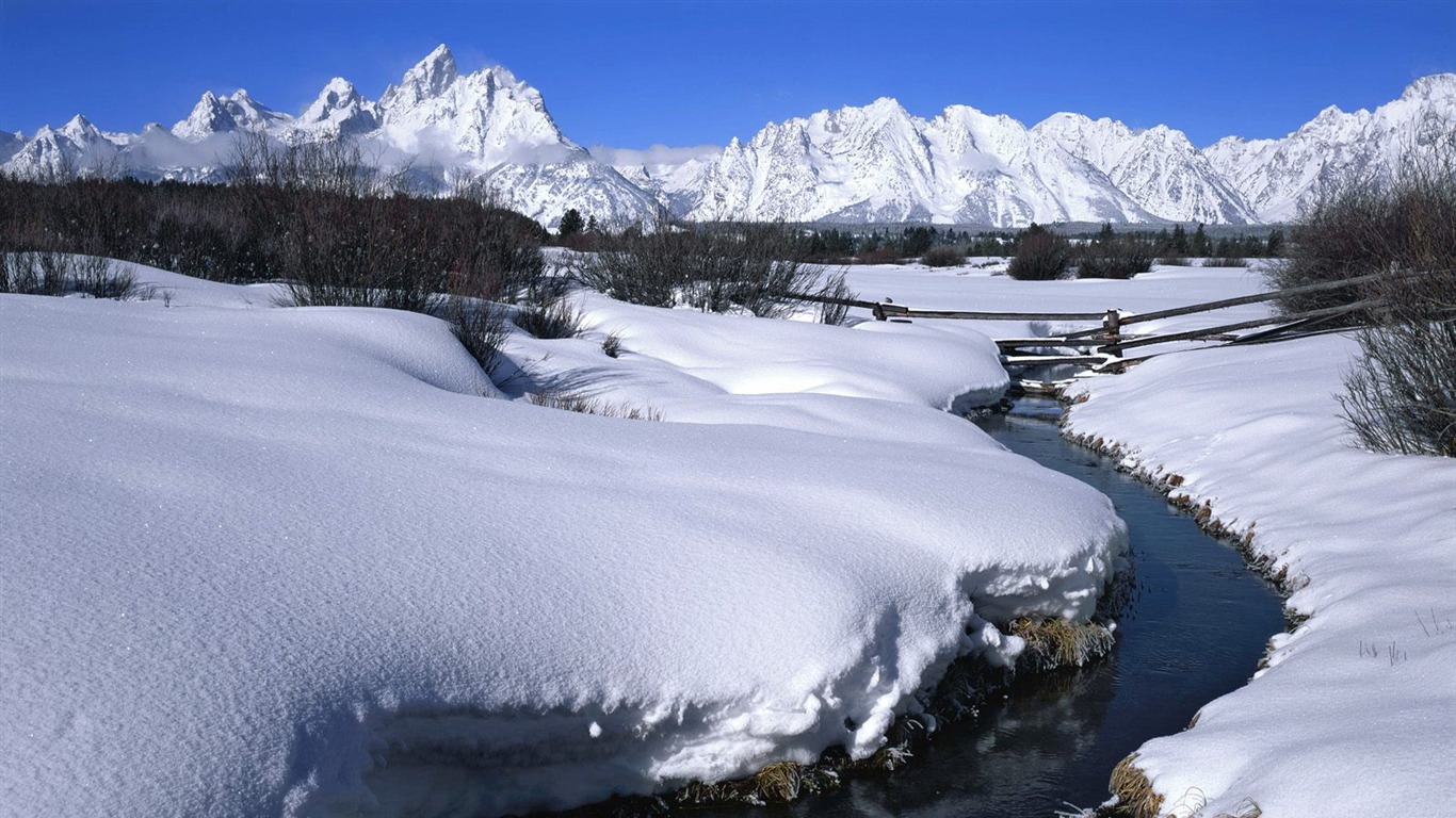 雪山雪景合集 壁纸(五)20 - 1366x768