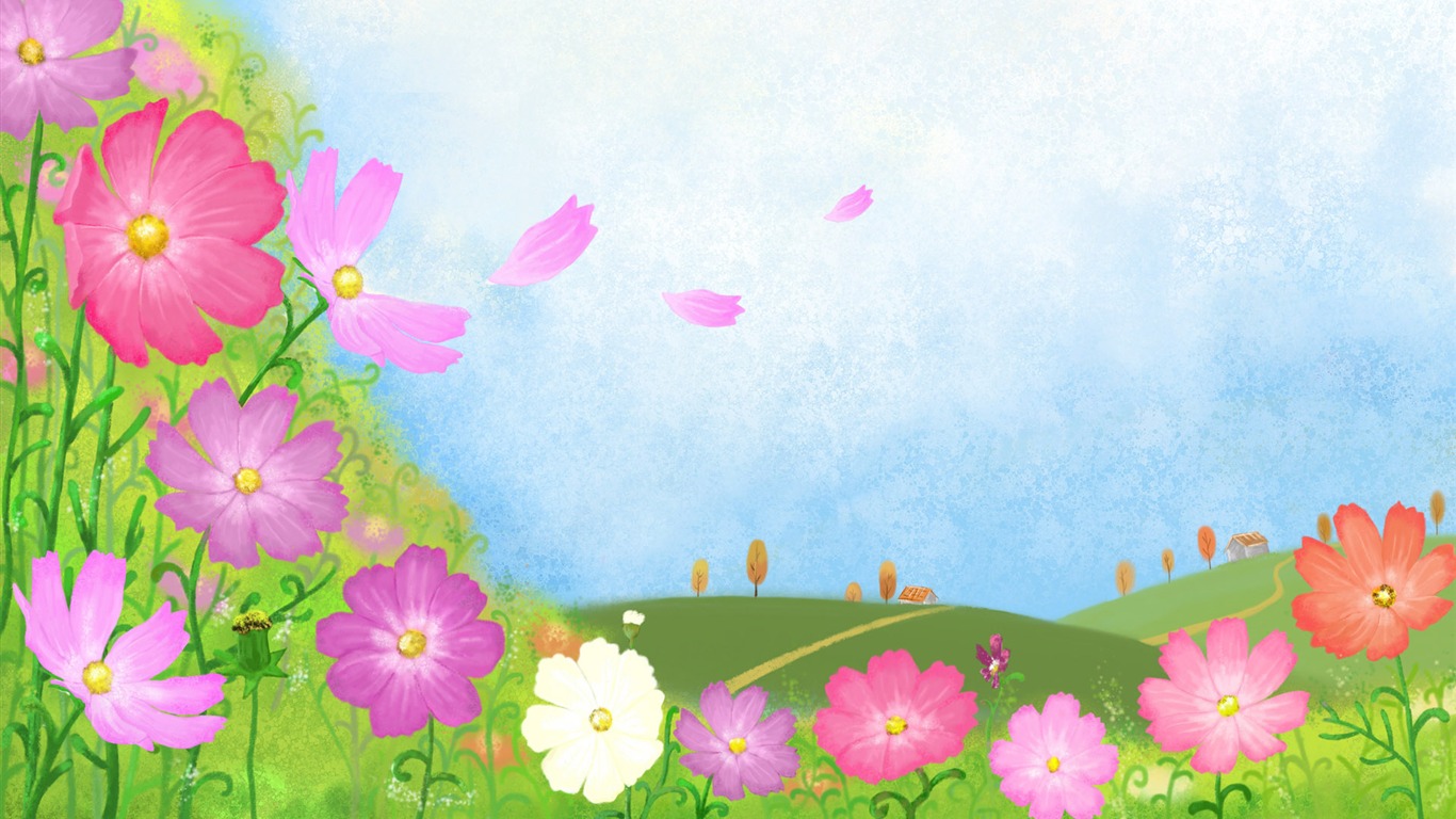 Velká karikatura tapety (3) #7 - 1366x768