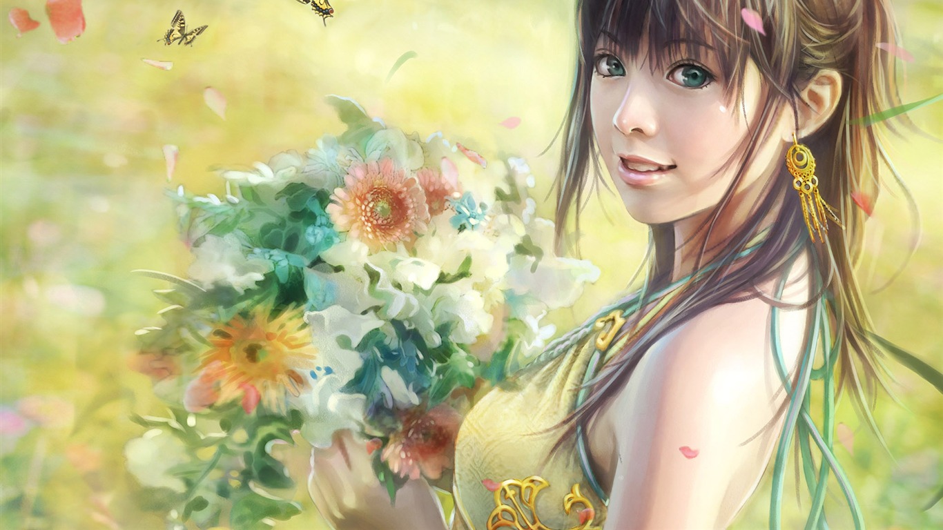 I-ChenLin CG HD Tapety práce #19 - 1366x768