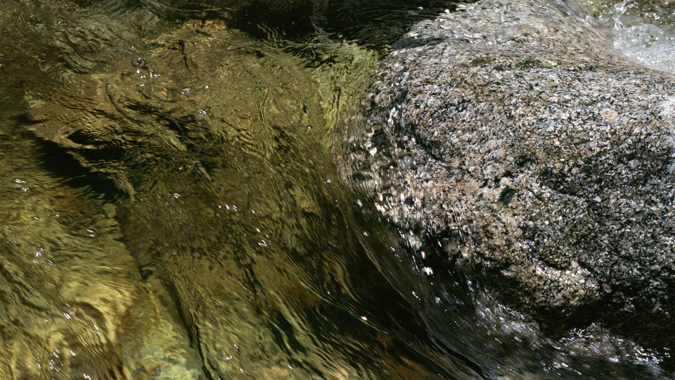 溪流特寫 壁紙(二) #8 - 1366x768