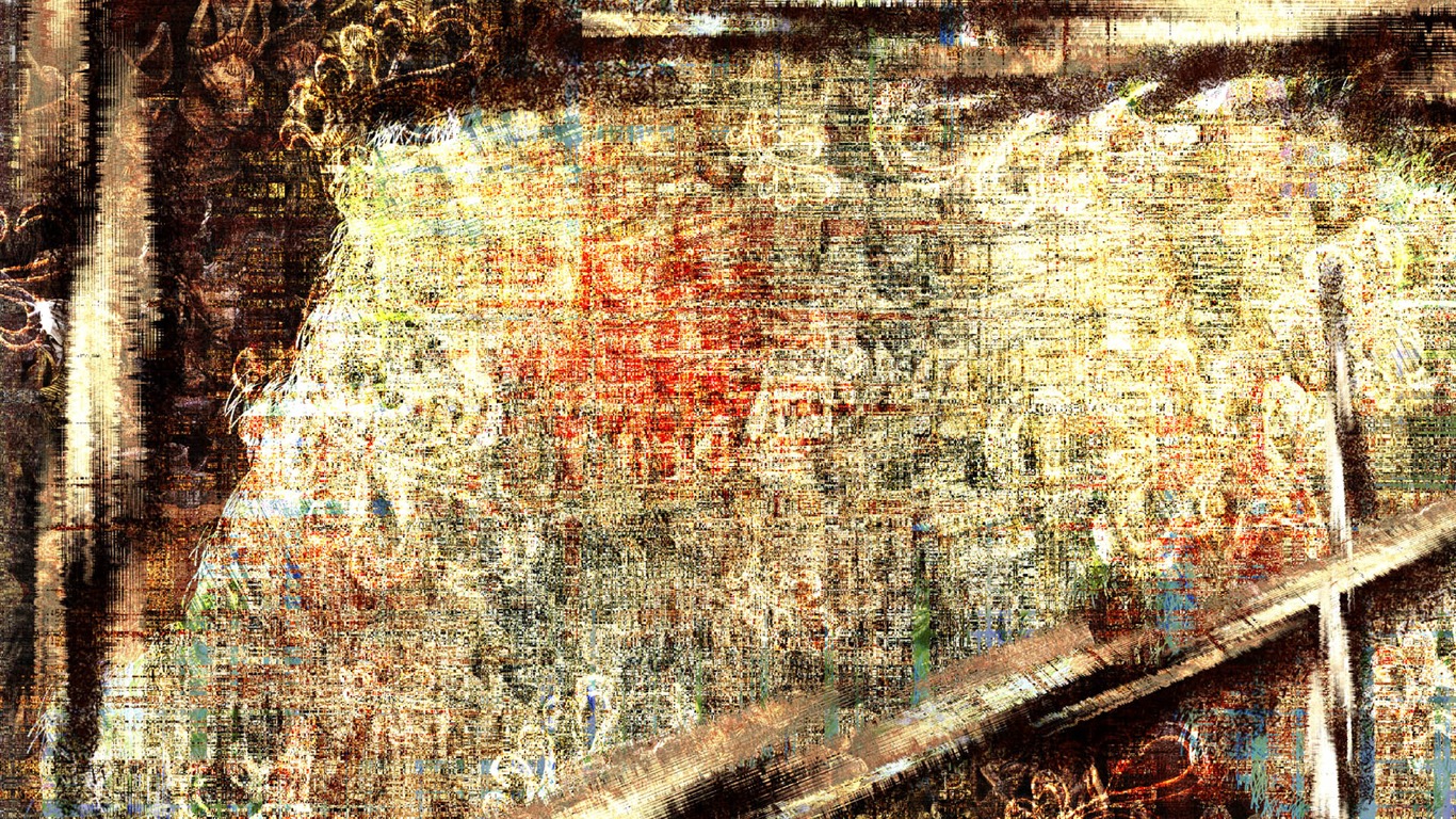 炫彩雜亂背景 壁紙(一) #14 - 1366x768
