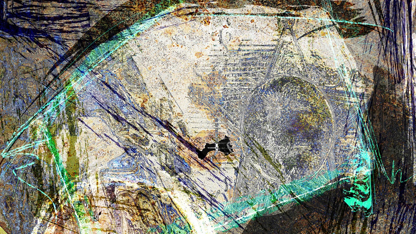 炫彩雜亂背景 壁紙(一) #19 - 1366x768
