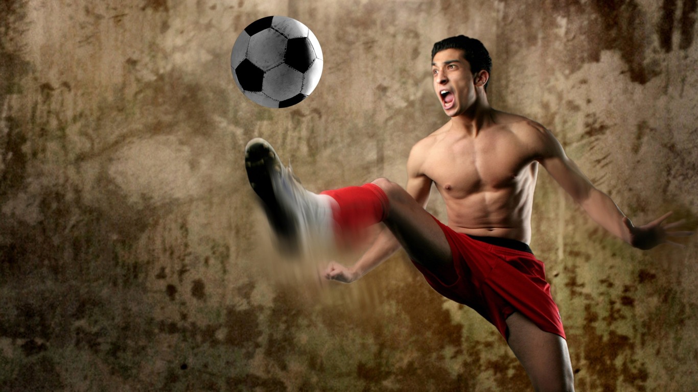 Super Soccer Fototapete (1) #12 - 1366x768