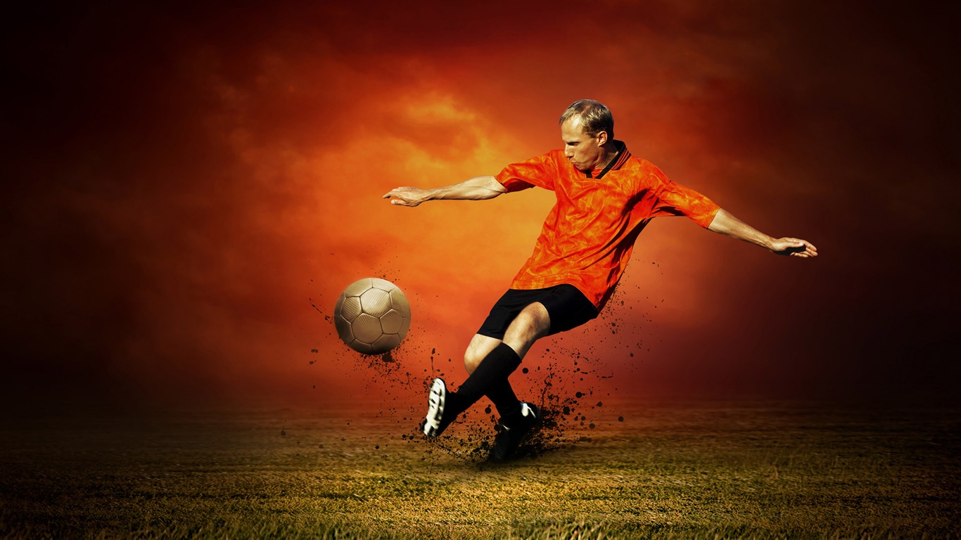 Super Soccer Fototapete (2) #14 - 1366x768