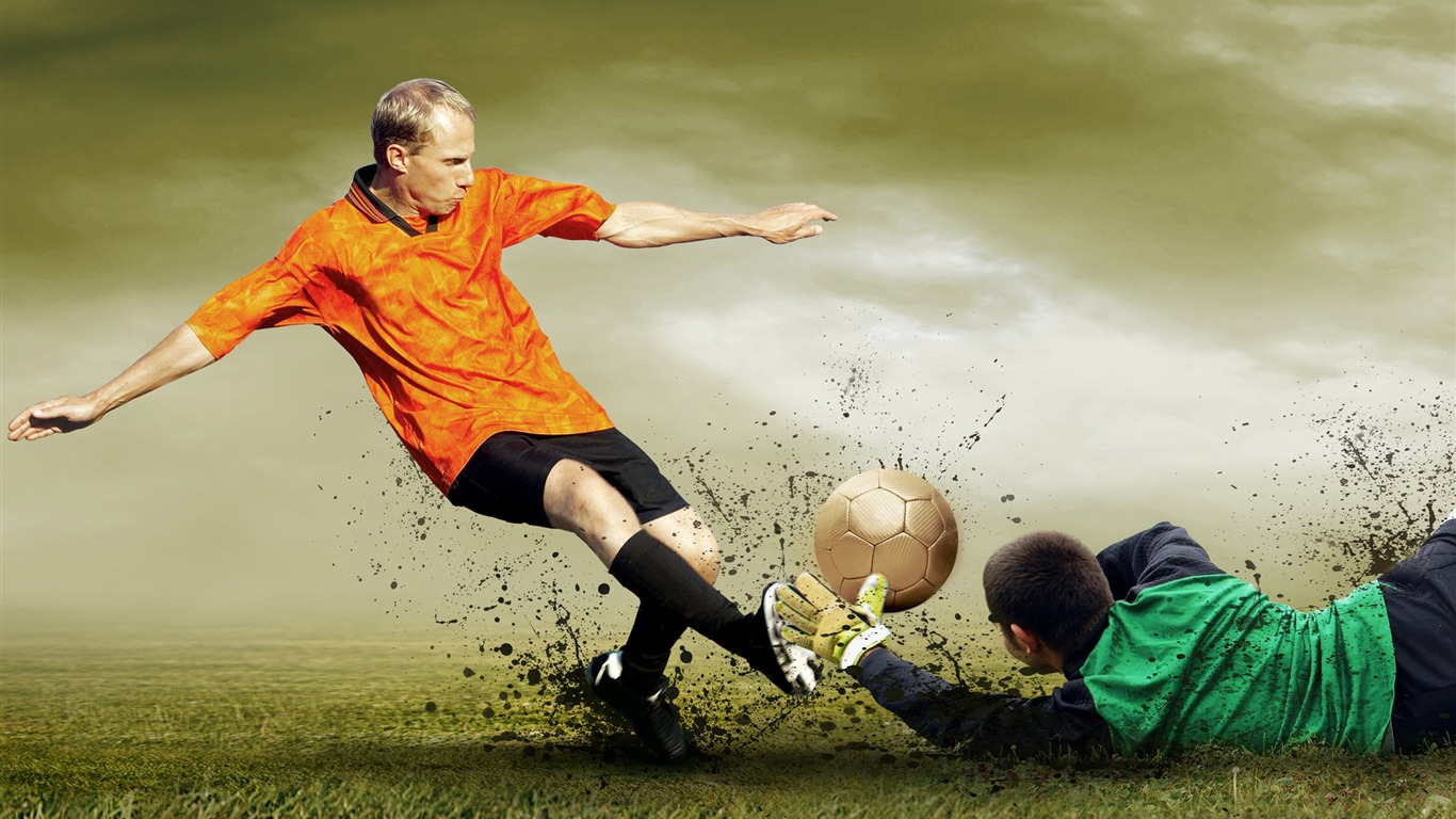 Super Soccer Fototapete (2) #17 - 1366x768