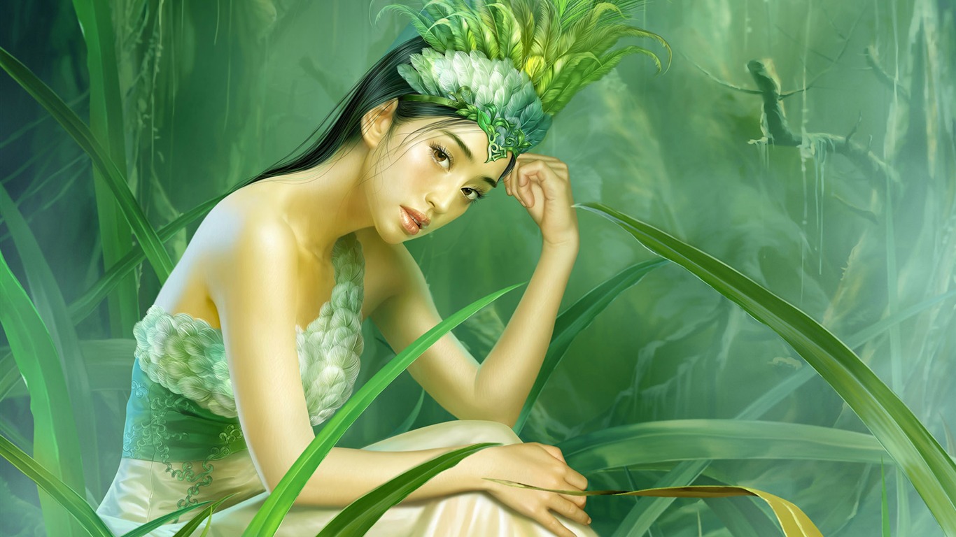 TangYuehui CG作品 高清壁紙 #2 - 1366x768
