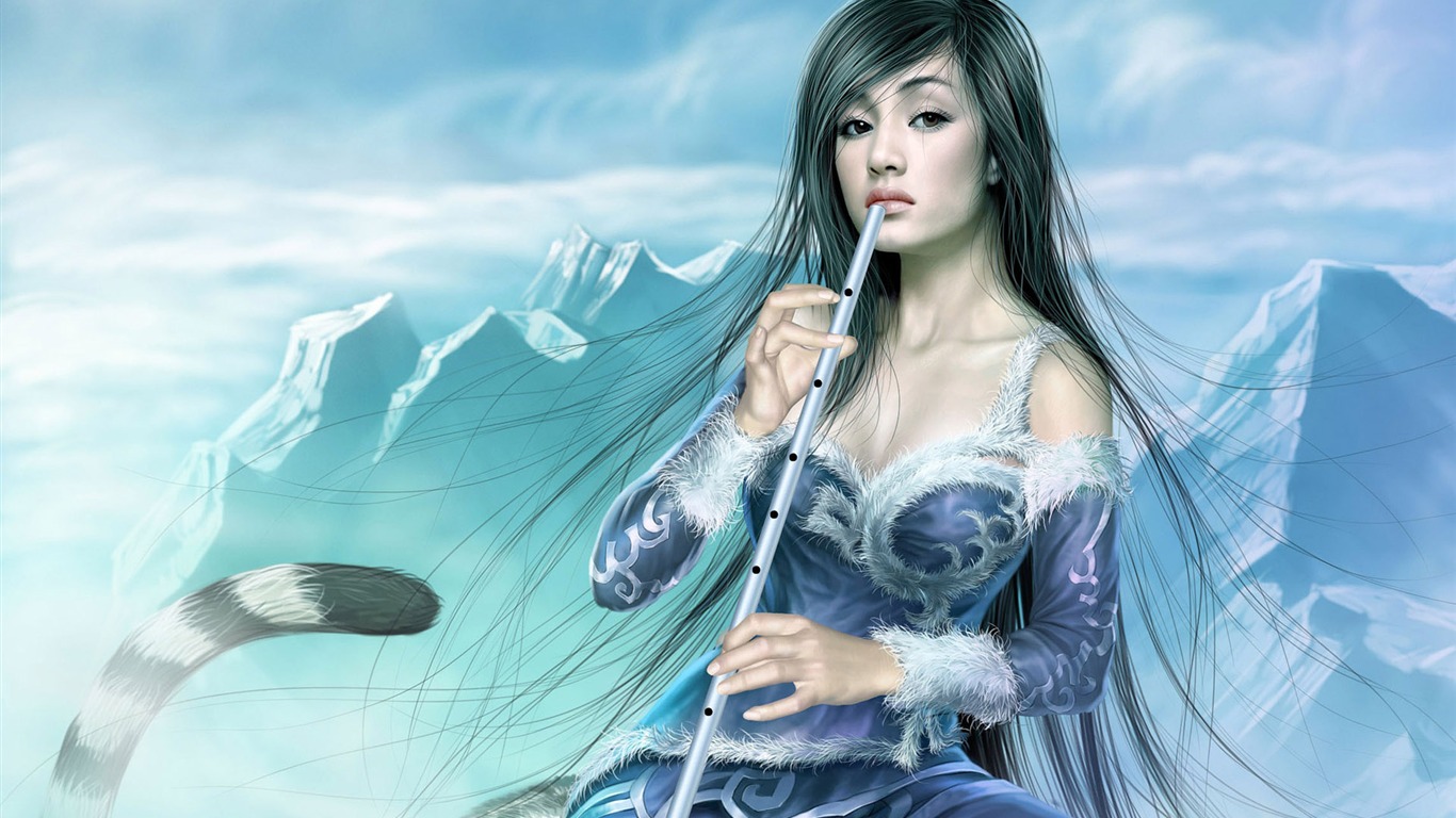 TangYuehui CG作品 高清壁紙 #3 - 1366x768