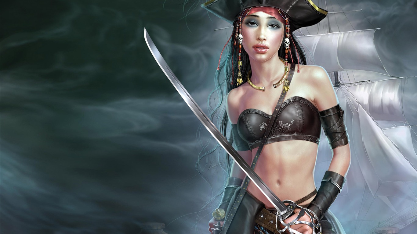 TangYuehui CG作品 高清壁紙 #4 - 1366x768