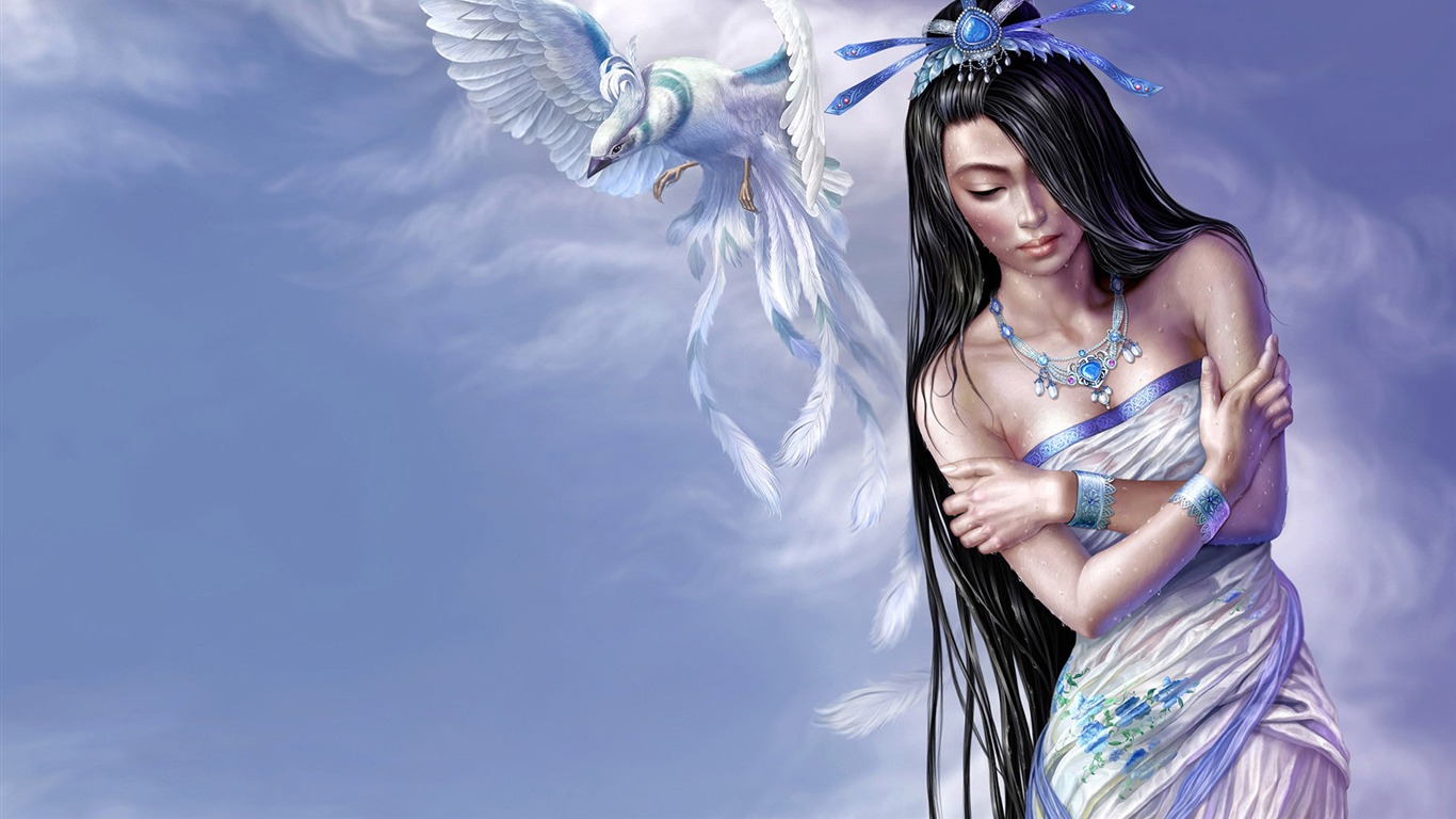 TangYuehui CG HD Tapety práce #13 - 1366x768