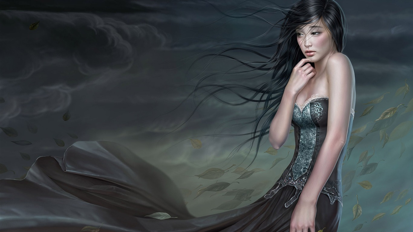 TangYuehui CG作品 高清壁紙 #23 - 1366x768