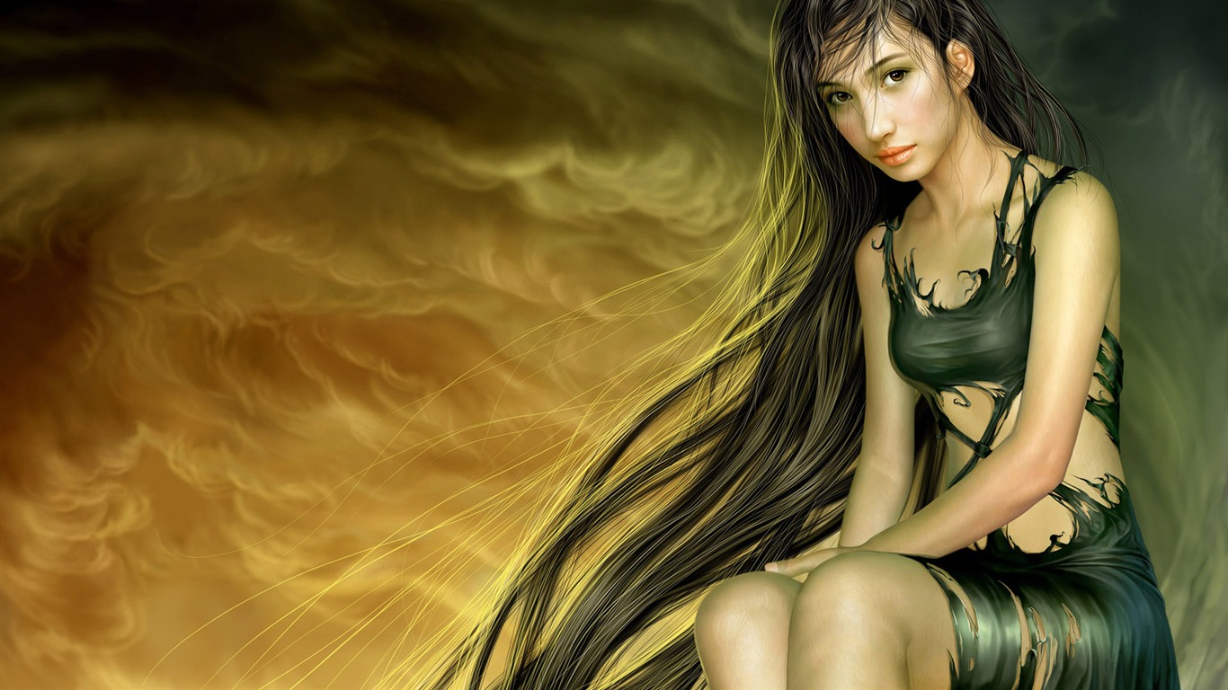 TangYuehui CG HD Tapety práce #25 - 1366x768