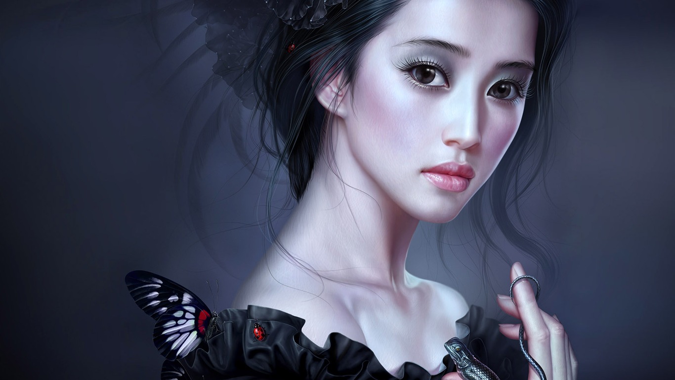 TangYuehui CG作品 高清壁紙 #26 - 1366x768