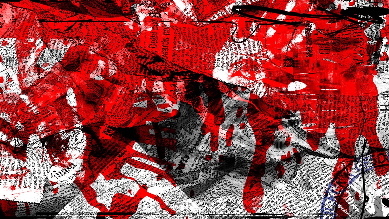 炫彩雜亂背景 壁紙(二) #5 - 1366x768