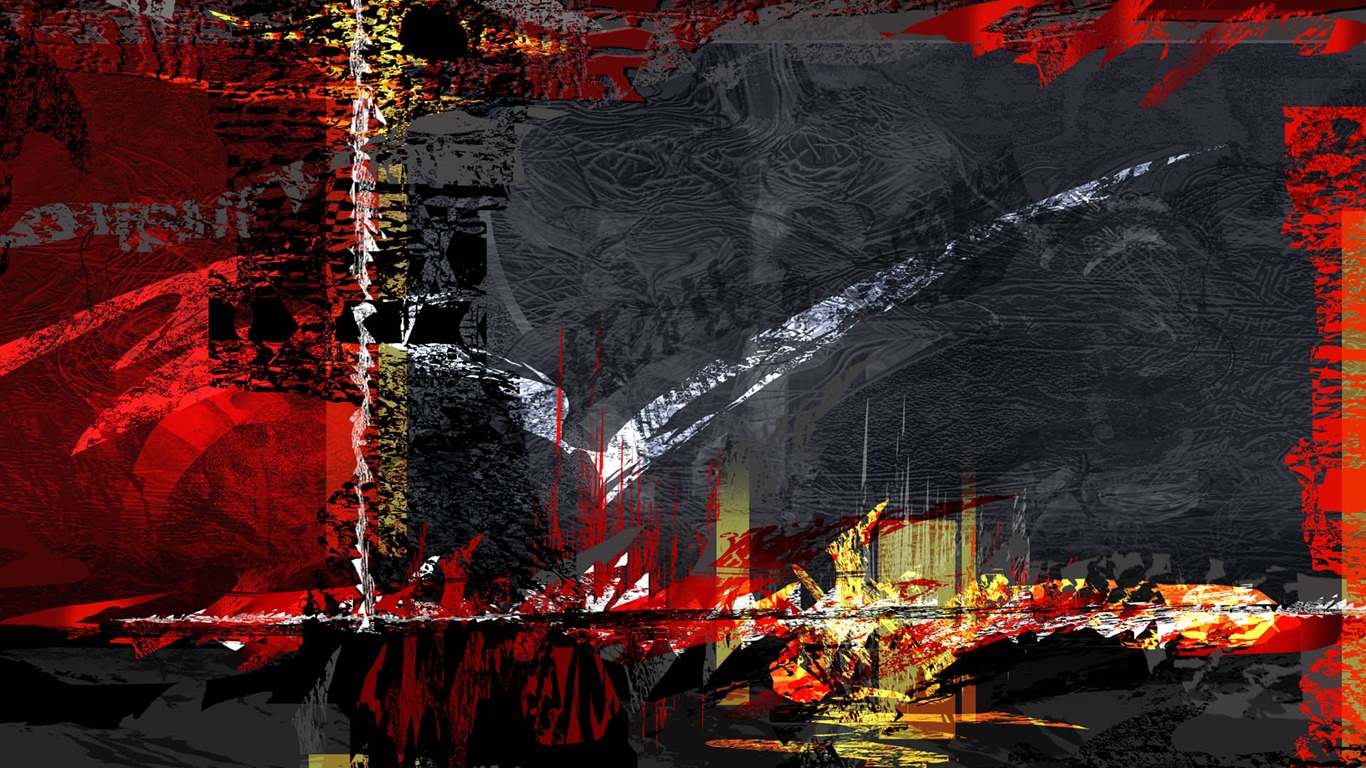 炫彩雜亂背景 壁紙(二) #6 - 1366x768
