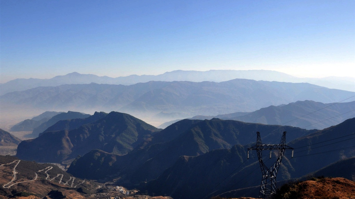 Daliangshan scenery (1) (old Hong OK works) #6 - 1366x768