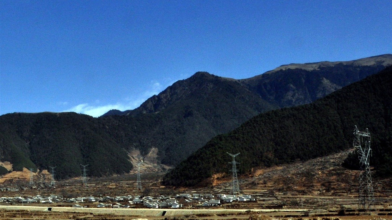 Daliangshan Krajina (3) (starý Hong OK práce) #15 - 1366x768