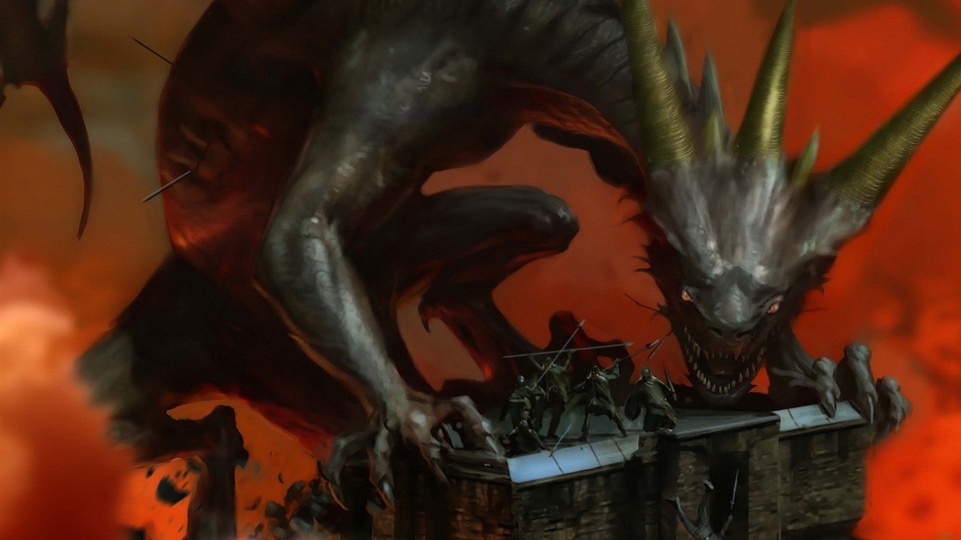 Lord of the Rings her alba wallpaper #9 - 1366x768
