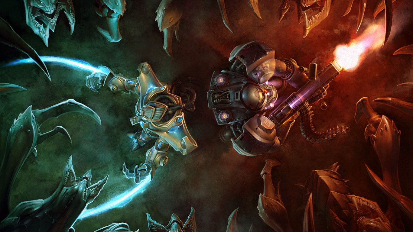 StarCraft 2 星際爭霸 2 高清壁紙 #33 - 1366x768