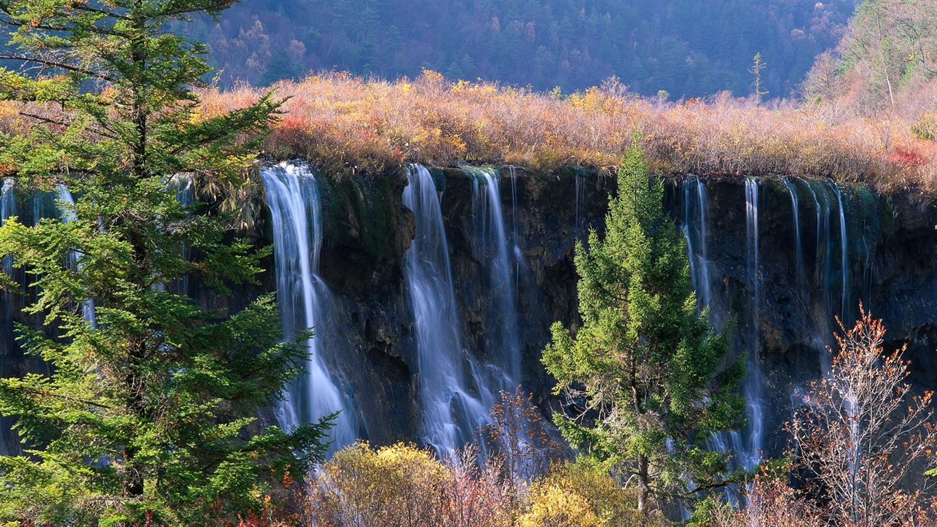 瀑布溪流 壁紙(四) #5 - 1366x768