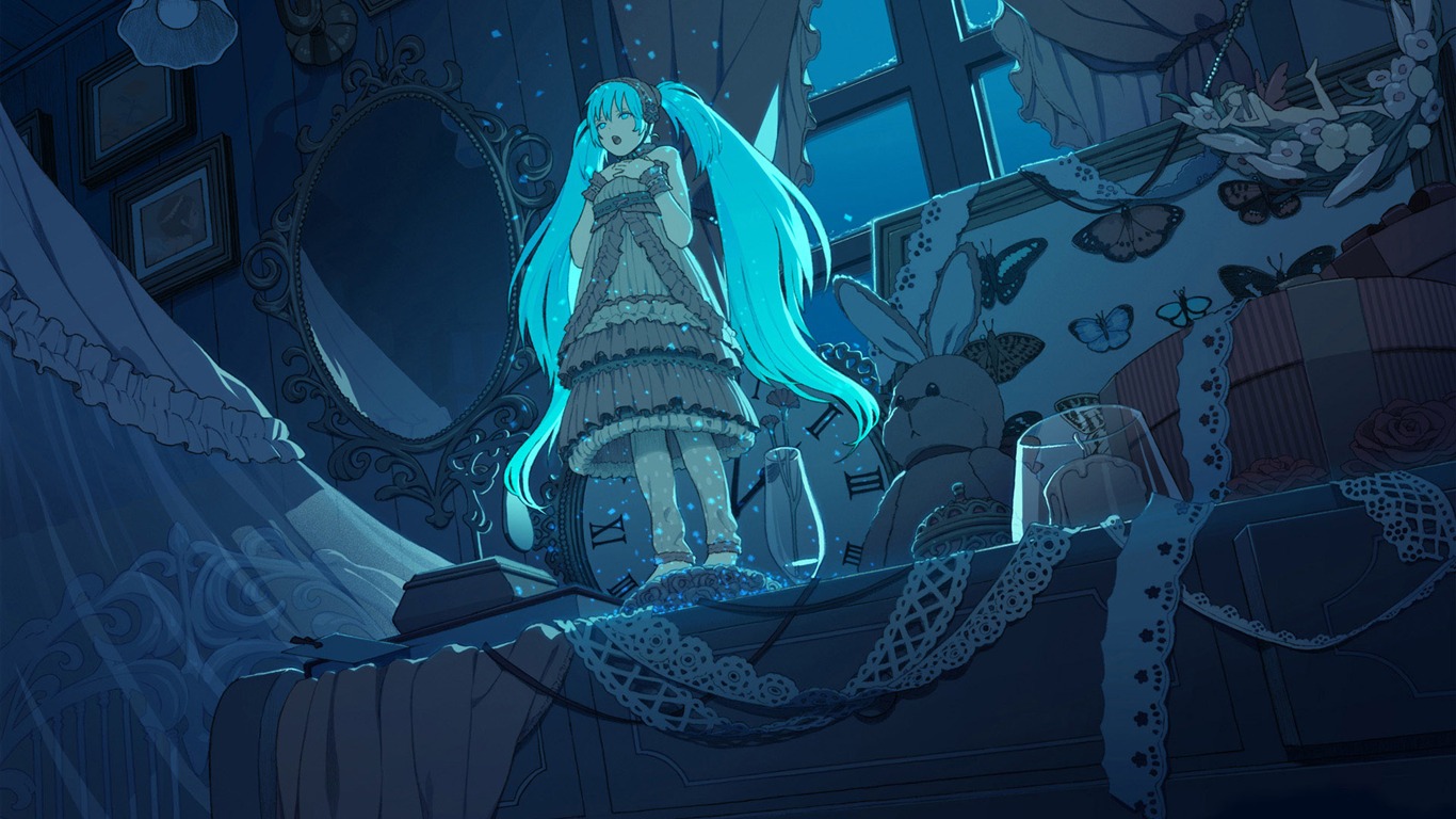 初音未來系列 壁紙(一) #6 - 1366x768