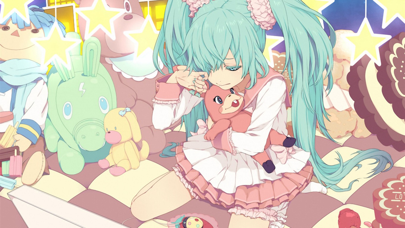 初音未来系列 壁纸(一)7 - 1366x768