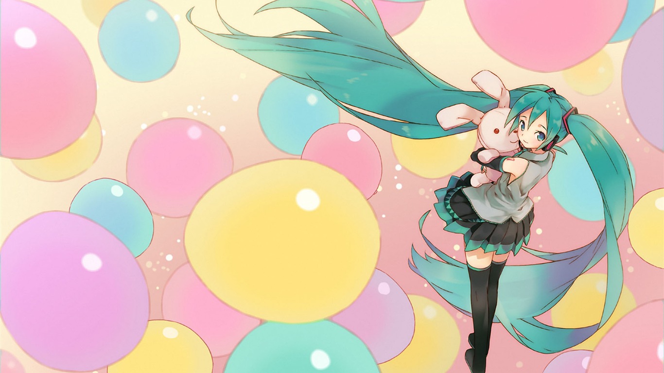 初音未來系列 壁紙(一) #11 - 1366x768
