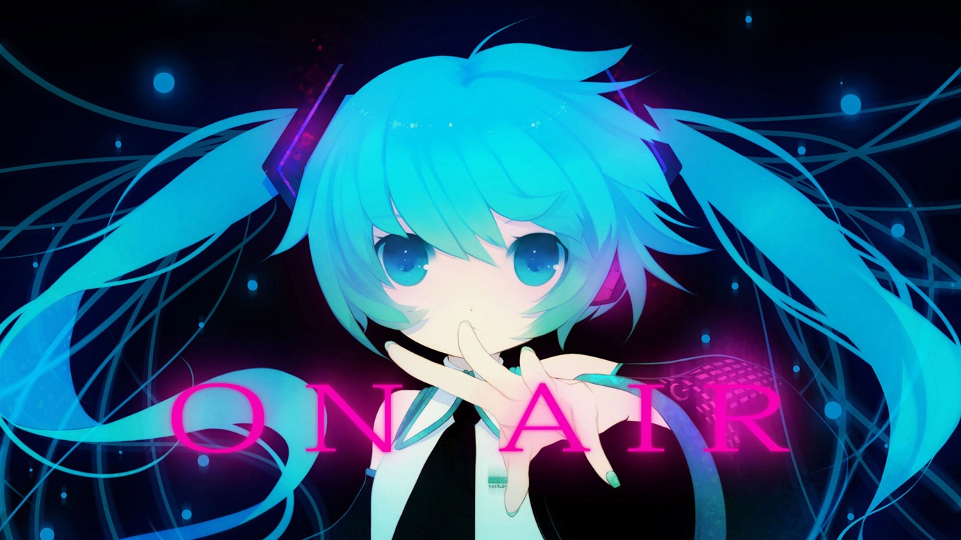 初音未來系列 壁紙(一) #12 - 1366x768
