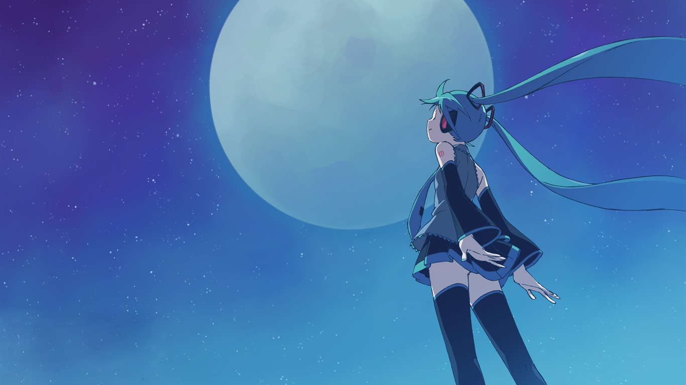 初音未来系列 壁纸(一)17 - 1366x768