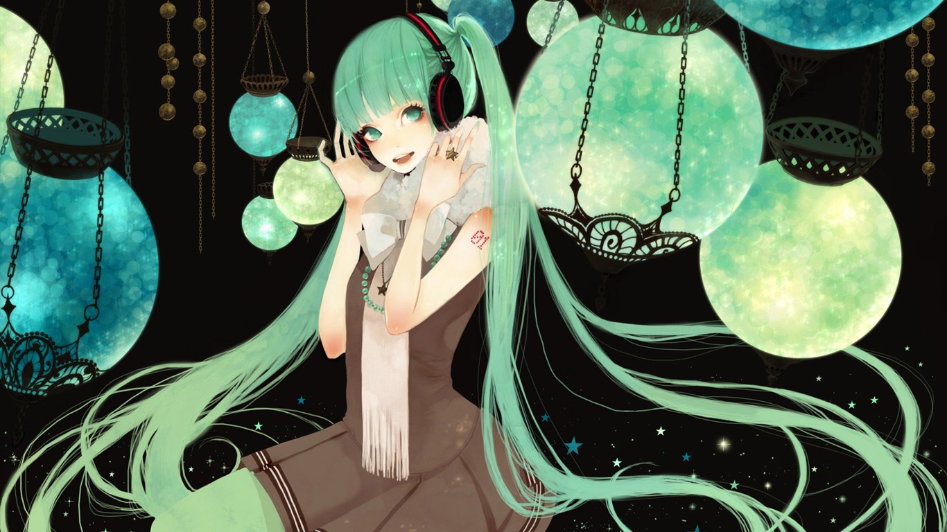 初音未來系列 壁紙(一) #20 - 1366x768