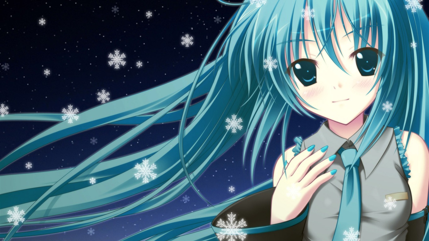 Hatsune fondos de escritorio de próxima serie (2) #1 - 1366x768