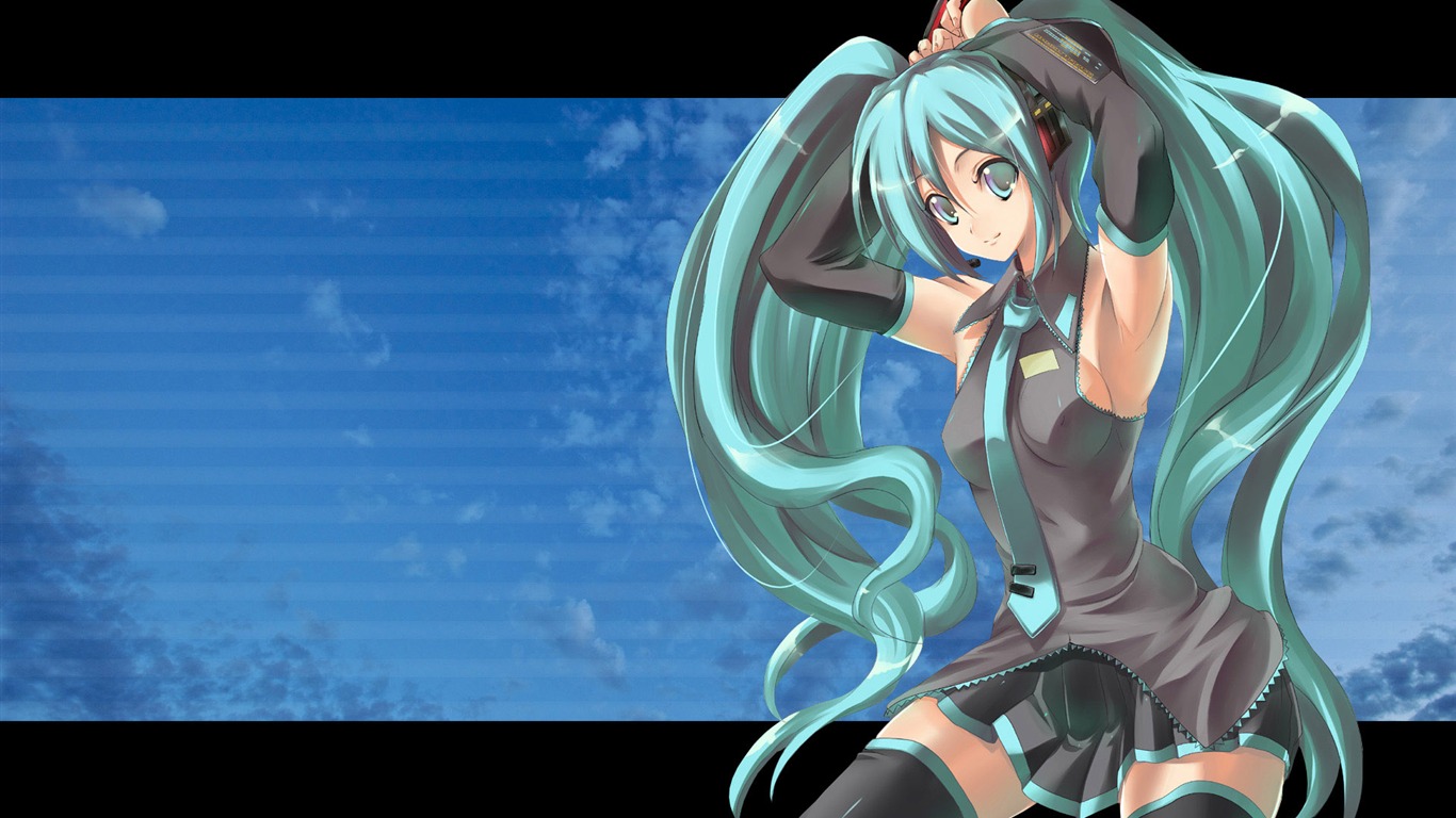 Hatsune fondos de escritorio de próxima serie (2) #4 - 1366x768