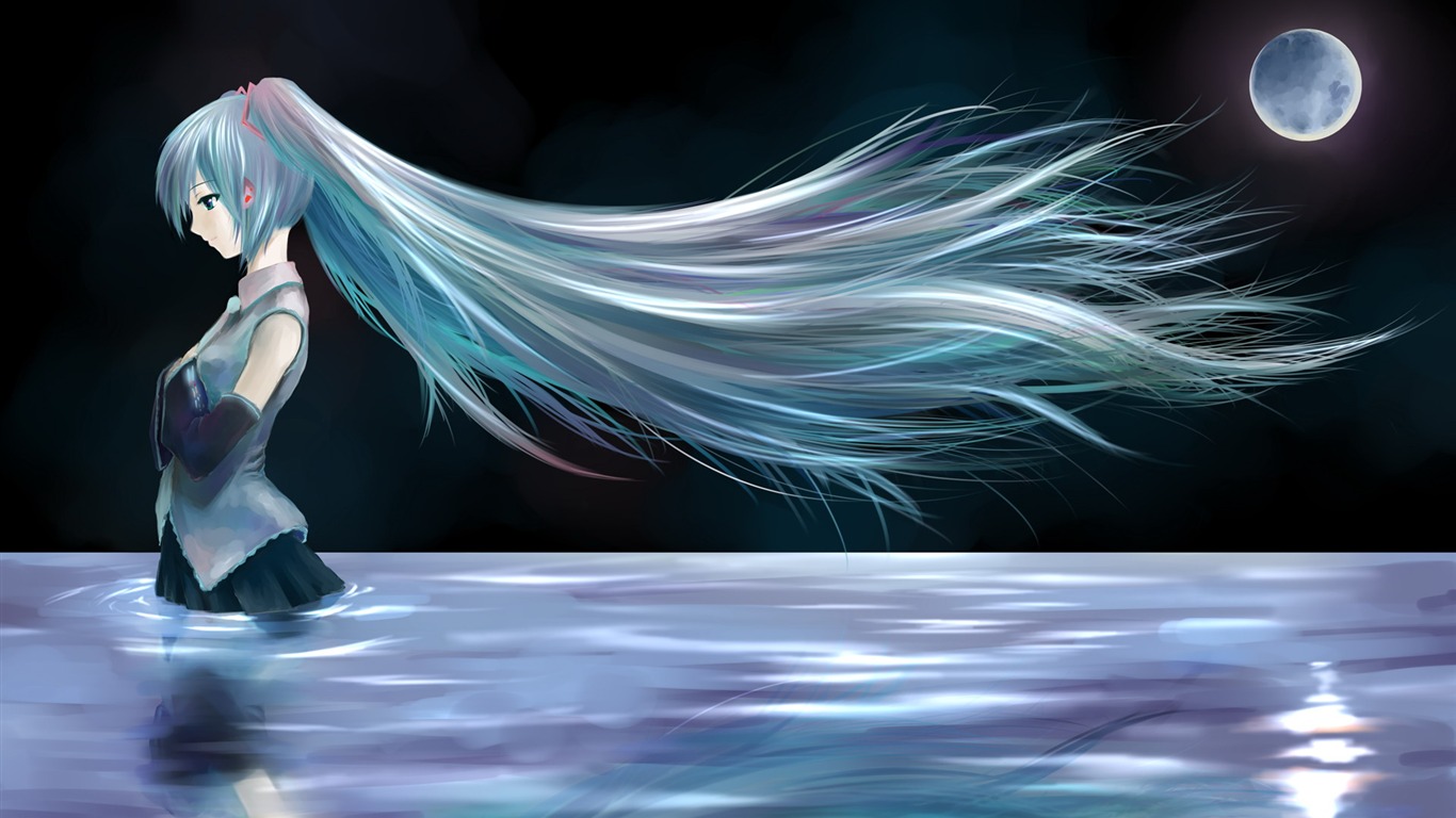 Hatsune next series wallpaper (2) #5 - 1366x768