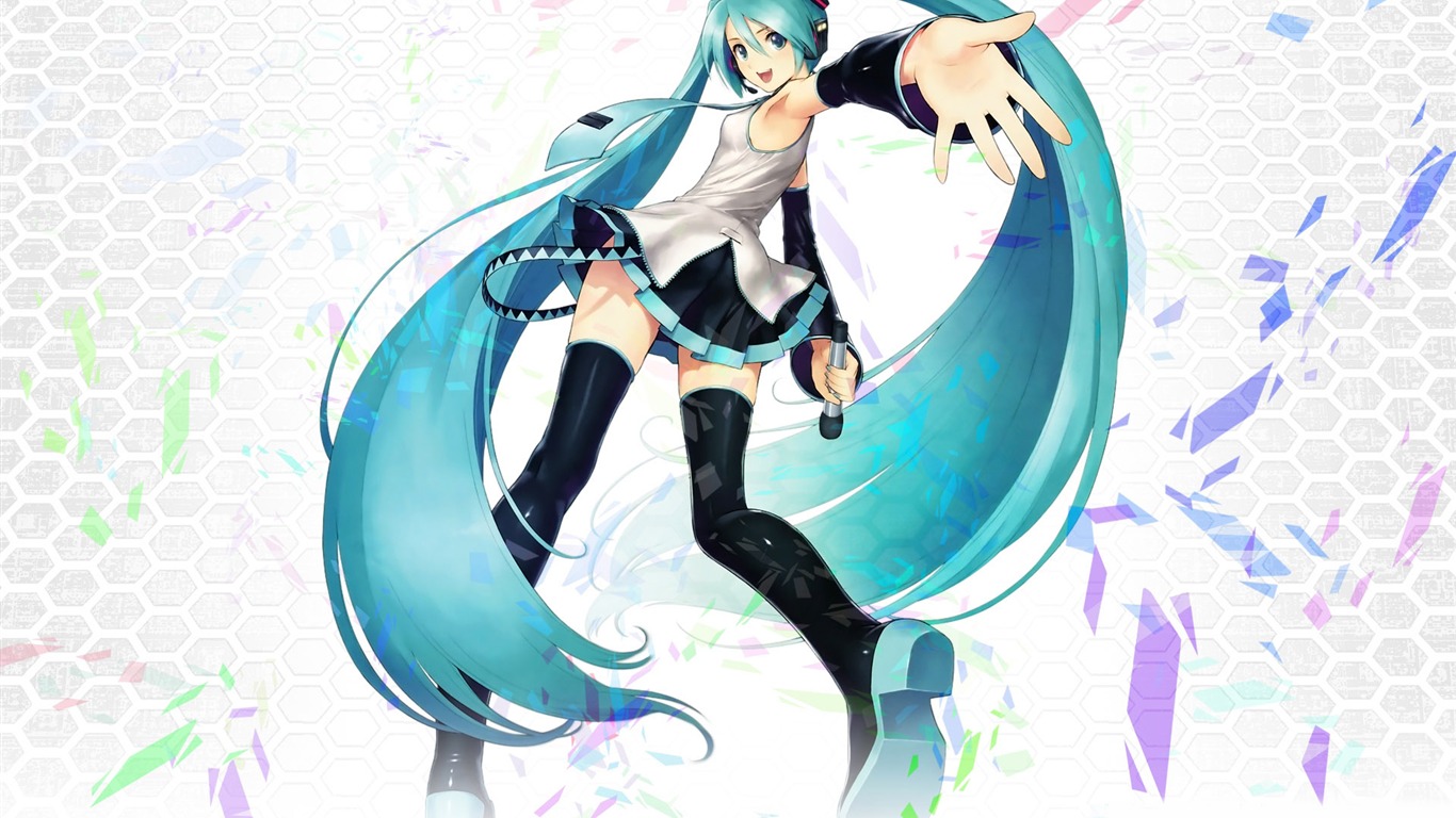 初音未来系列 壁纸(二)7 - 1366x768