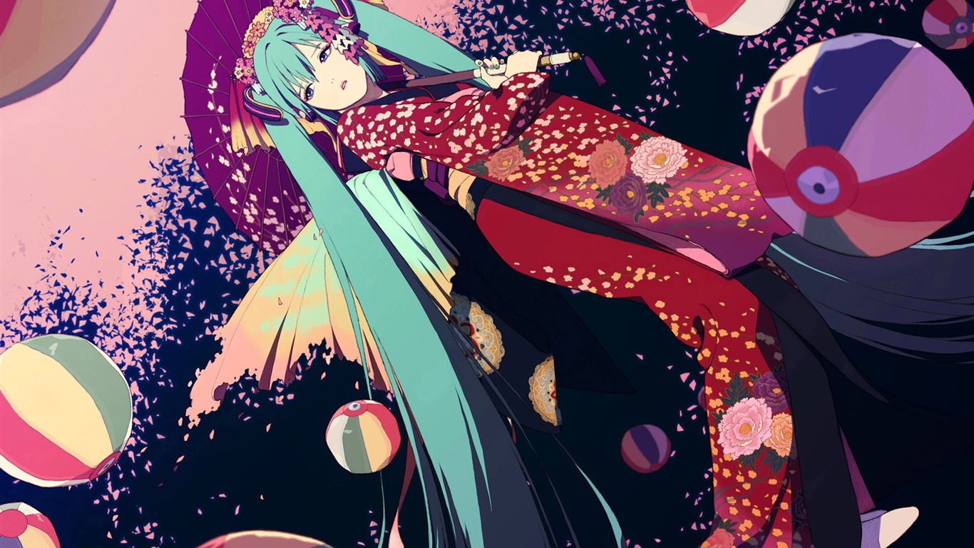 Hatsune fondos de escritorio de próxima serie (2) #8 - 1366x768