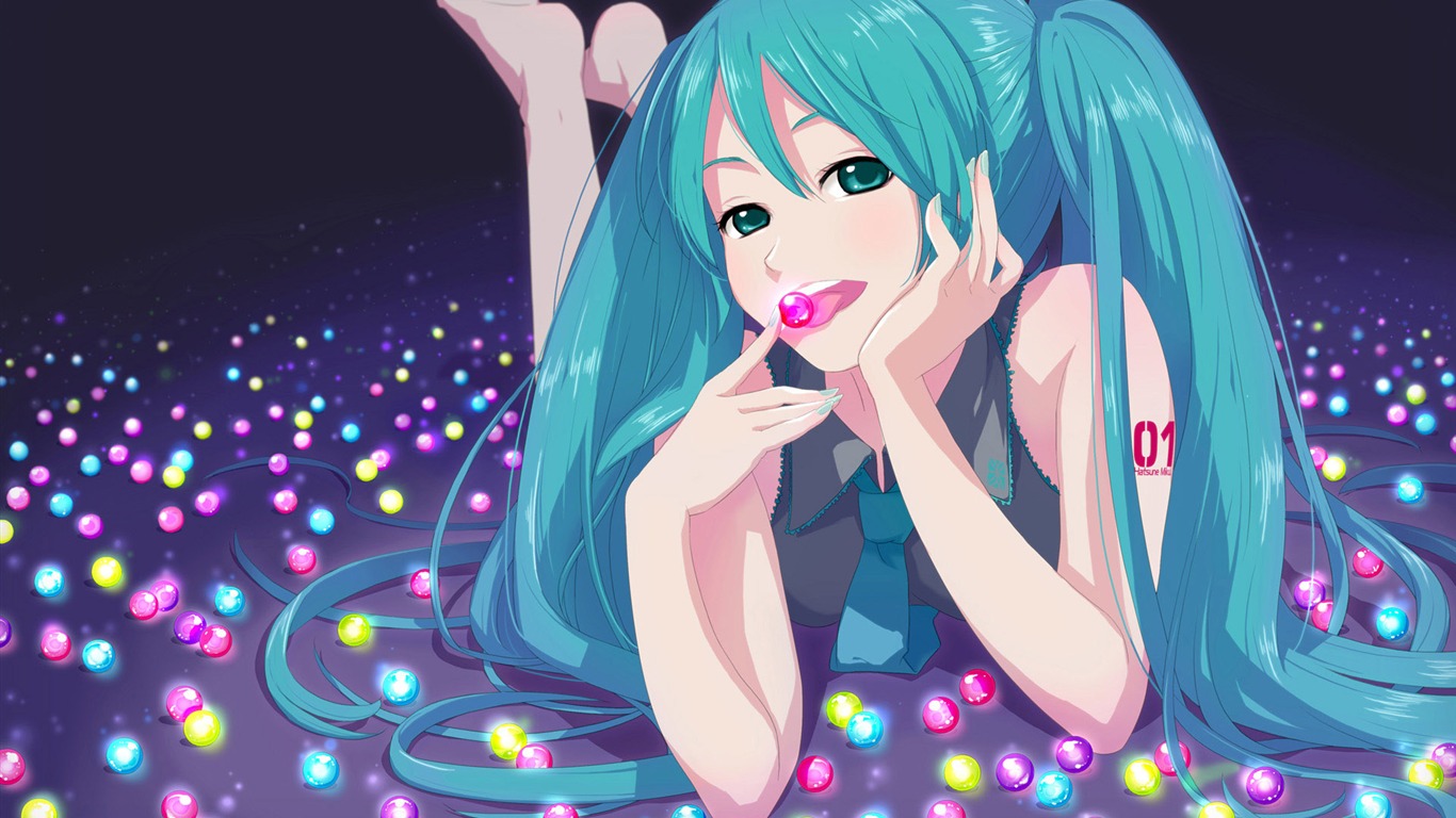 Hatsune fondos de escritorio de próxima serie (2) #11 - 1366x768