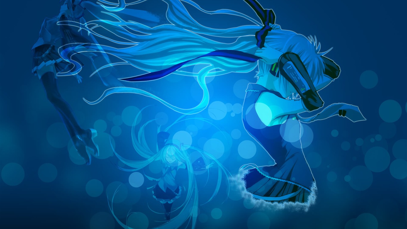 Hatsune fondos de escritorio de próxima serie (2) #13 - 1366x768