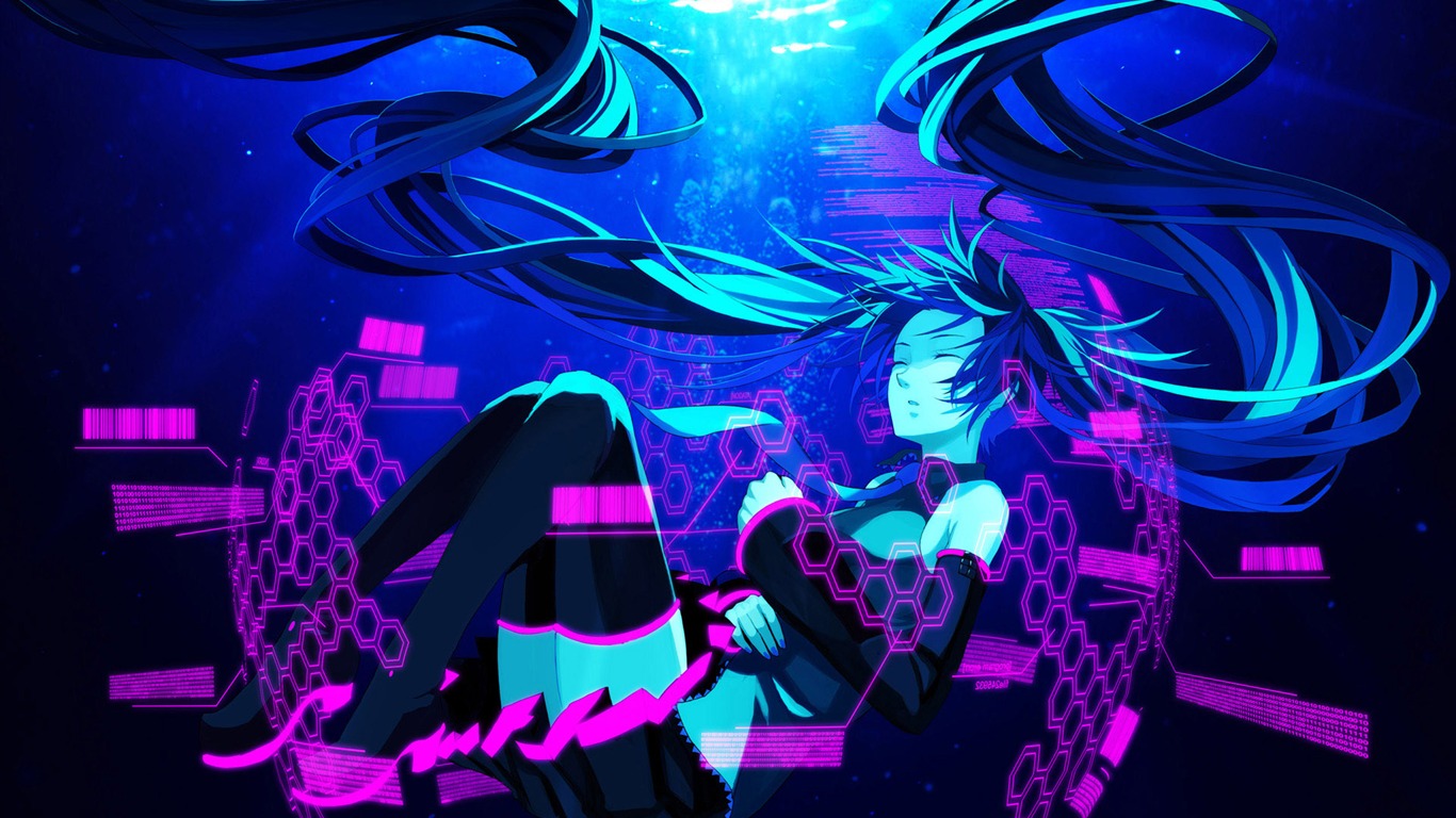 初音未来系列 壁纸(二)14 - 1366x768