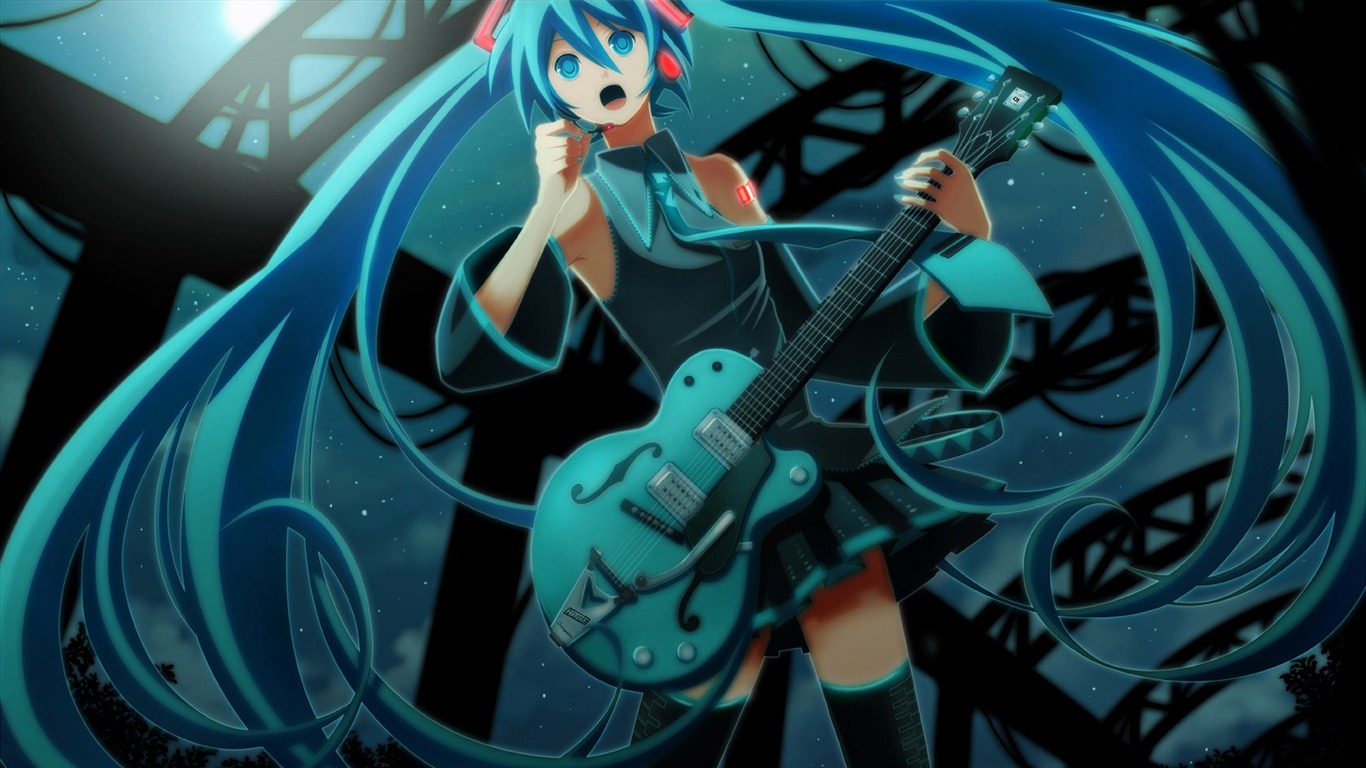 初音未来系列 壁纸(二)17 - 1366x768