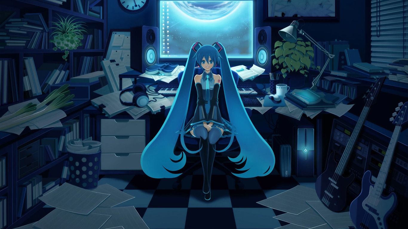 初音未来系列 壁纸(二)19 - 1366x768