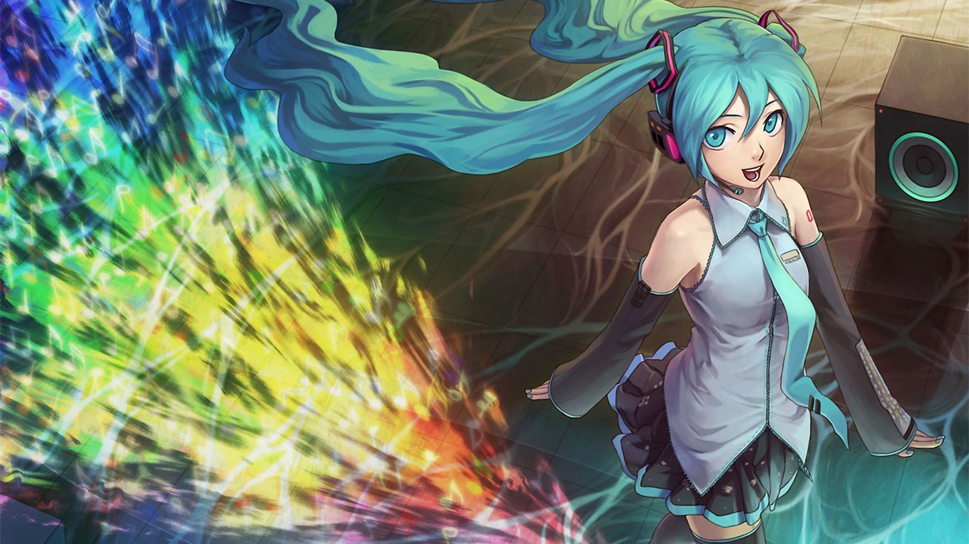 初音未來系列 壁紙(二) #20 - 1366x768