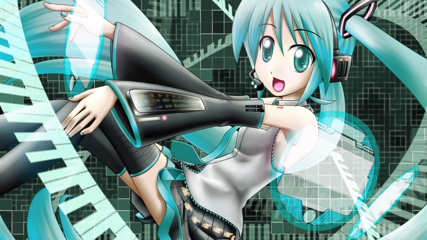 初音未來系列 壁紙(三) #1 - 1366x768