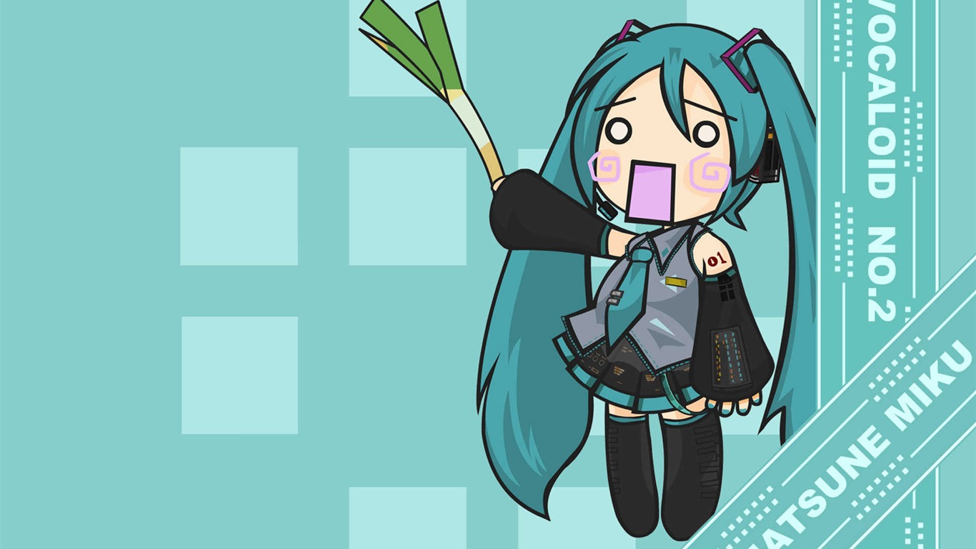 初音未來系列 壁紙(三) #4 - 1366x768